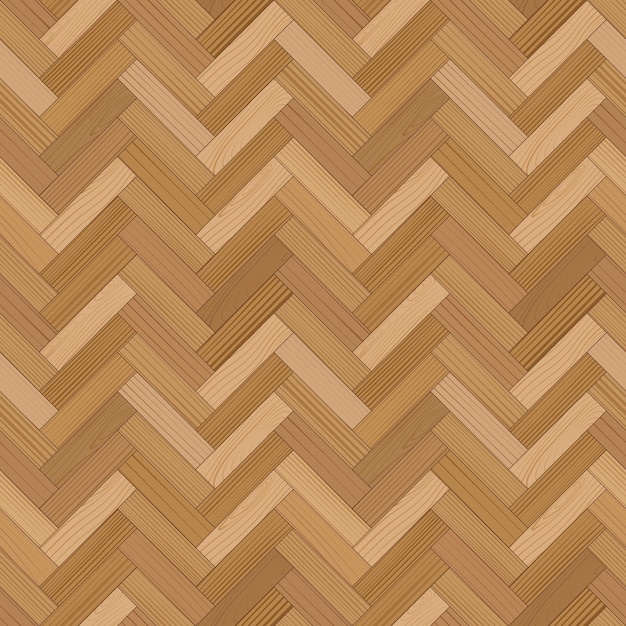 Parquet de madera patrón de espiga sin costura Interior de madera Vector de textura de grano de madera