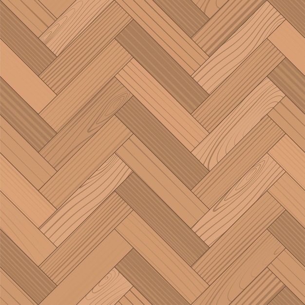 Parquet de madera patrón de espiga sin costura Interior de madera Vector de textura de grano de madera