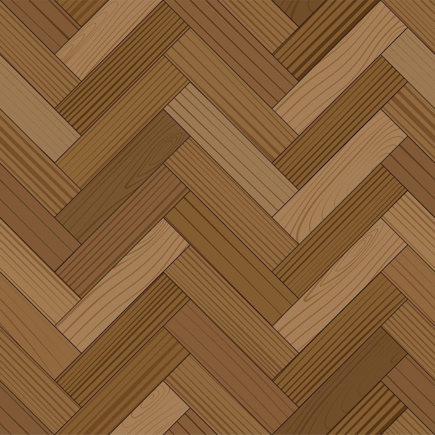 Parquet de madera patrón de espiga sin costura interior de madera vector de textura de grano de madera