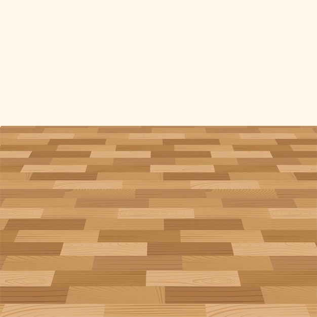 Parquet de madera de patrones sin fisuras Piso laminado ligero Naturaleza madera interior vector realista