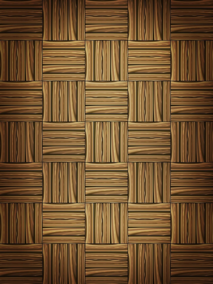 Vector parquet de madera