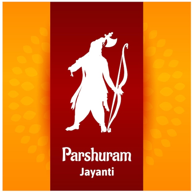 Parshuram jayanti lord parasurama celebración del festival hindú hindú ilustraciones vectoriales