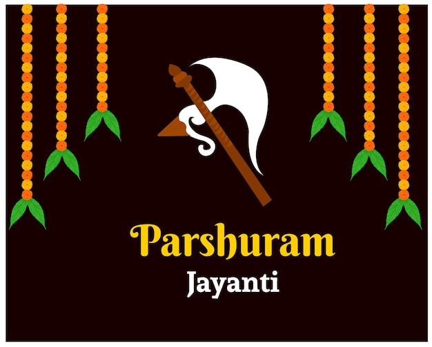 Parshuram Jayanti Lord Parasurama Celebración del festival hindú hindú Ilustraciones vectoriales