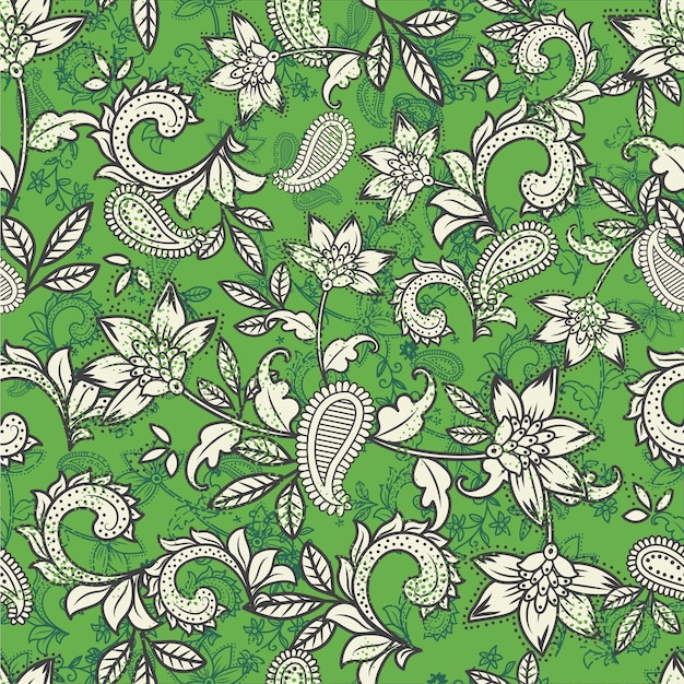Parsley Floral Seamless Vector Ilustración de fondo de patrón Todo el diseño listo para imprimir