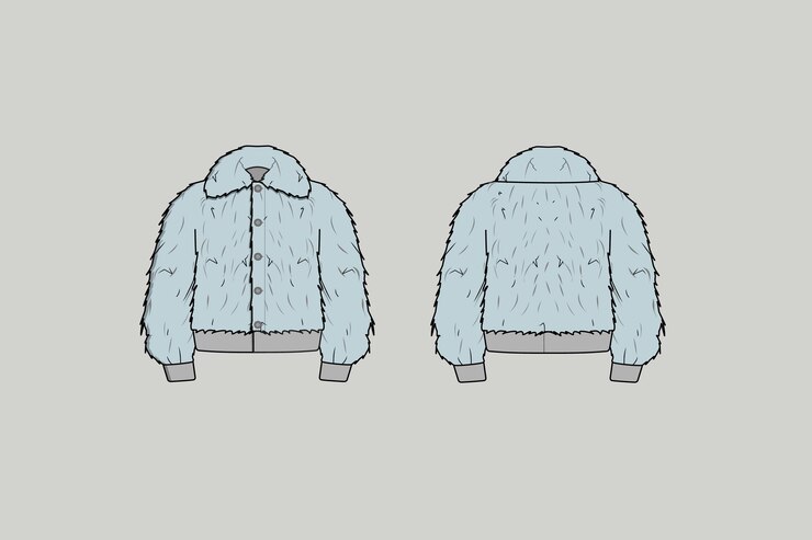 Vector la parte superior de la chaqueta es una sudadera con capucha que tiene una cremallera