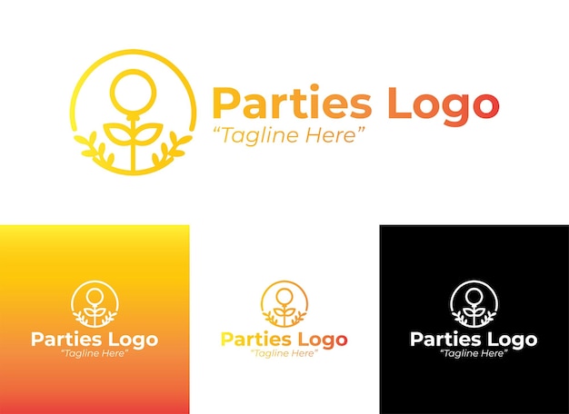 Partes con el logotipo