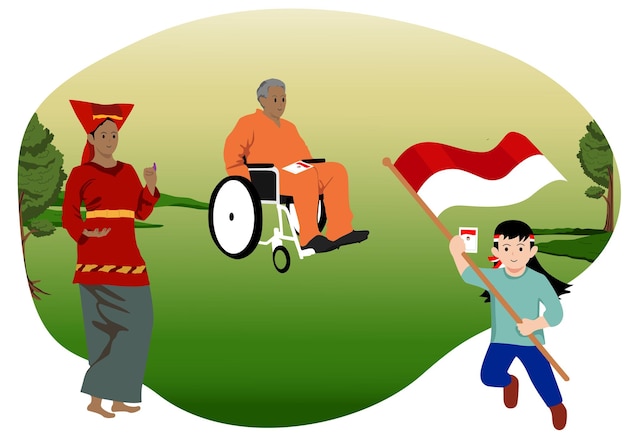 Participación en la celebración del Día de la Democracia de Indonesia