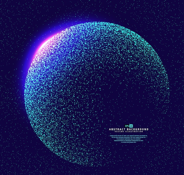 Particles construyó el globo del mundo