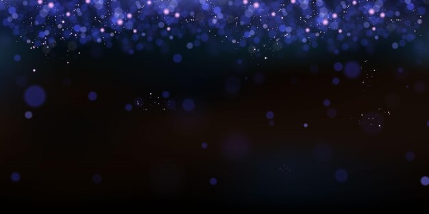 Partículas brillantes de polvo de hadas. Concepto mágico. Fondo festivo abstracto. Fondo de Navidad. Fondo del espacio.