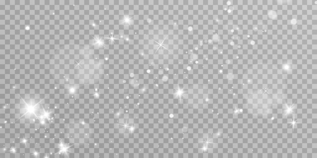 Partículas de luz brillantes