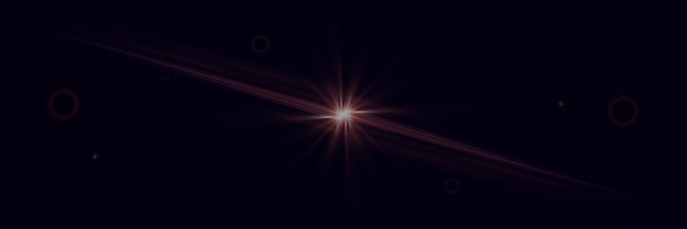 Partículas de luz y deslumbramiento Rayos relámpagos y efecto estrella