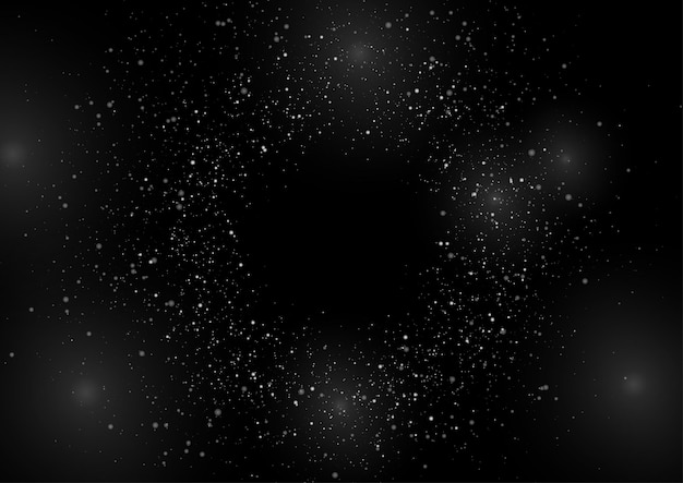 Particulas de polvo brillantes y redondas de plata fondo abstracto