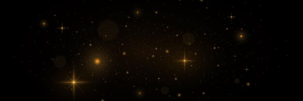 Partículas de polvo fondo abstracto con estrellas brillantes