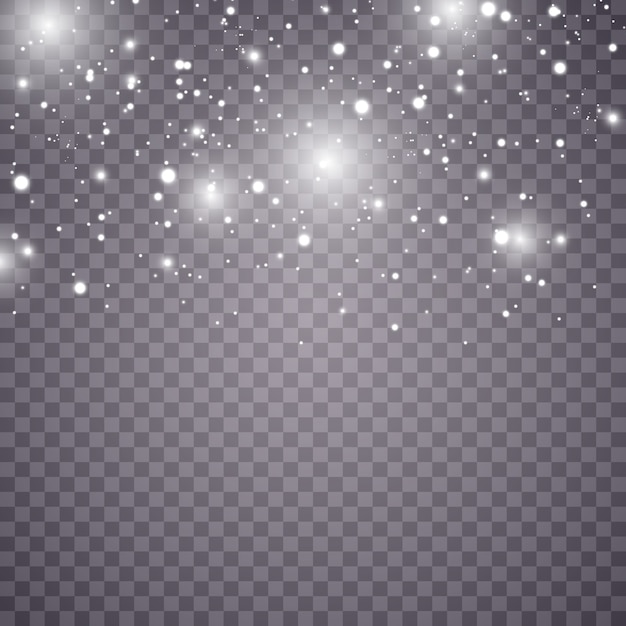 Las partículas de polvo mágico brillantes
