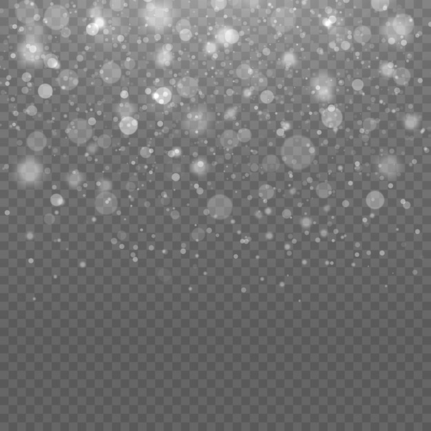 Las partículas de polvo mágico brillantes