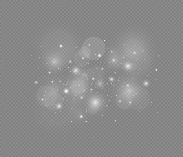 Las partículas de polvo mágico brillantes