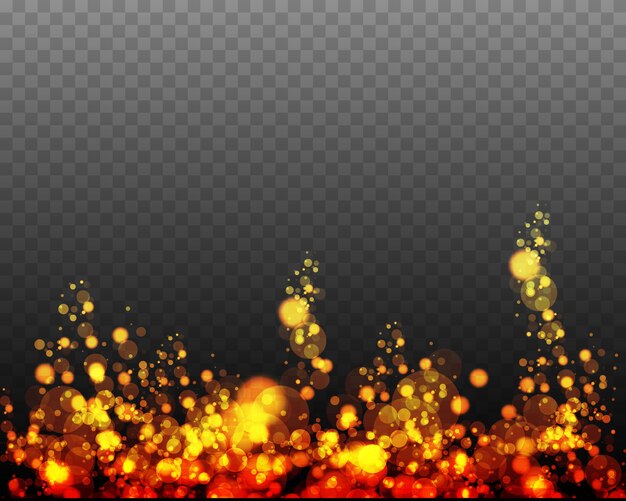 Partículas de polvo mágico espumoso. Concepto mágico. Efecto bokeh