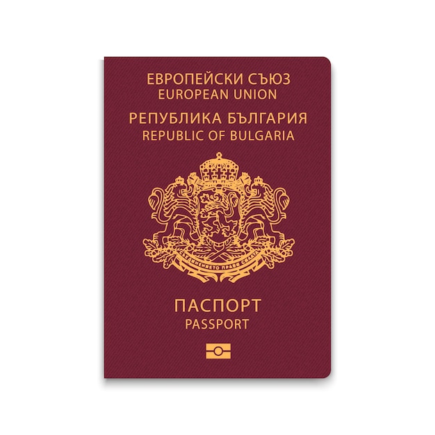 Pasaporte de portada de bulgaria