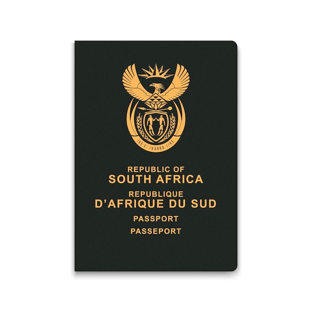 Pasaporte de sudáfrica vector ilustración plantilla para su diseño