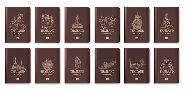 Pasaporte de viaje a tailandia