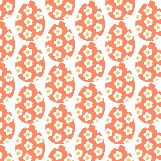 Pascua divertido patrón geométrico con huevos de Pascua Ilustración vectorial