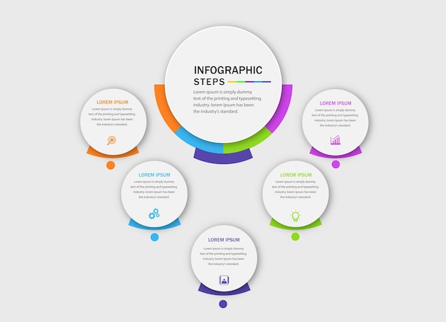 PASO DE DISEÑO DE PLANTILLA DE INFOGRAFÍA DE NEGOCIOS
