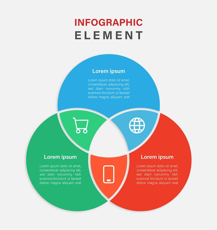 Vector paso de información de gráfico de infografía empresarial
