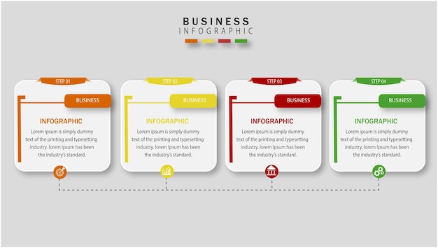 Pasos infográficos para emprendedores del futuro