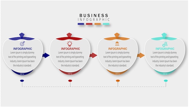 Pasos infográficos para emprendedores del futuro