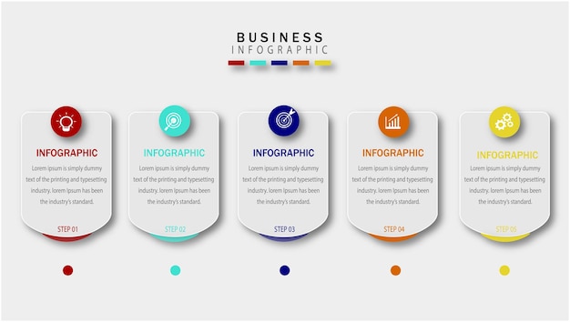 Pasos infográficos para emprendedores del futuro