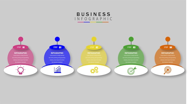 Pasos infográficos para emprendedores del futuro