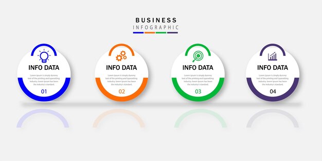 Pasos infográficos para emprendedores del futuro