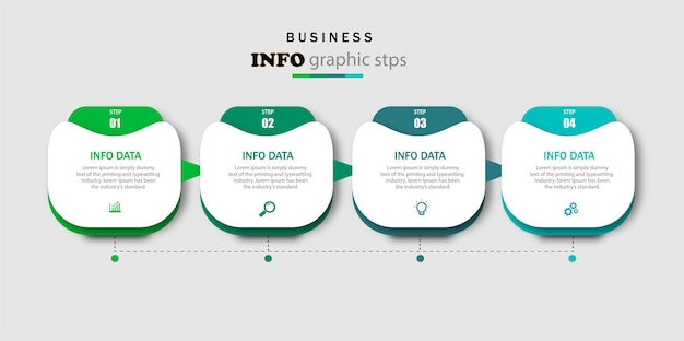 Pasos infográficos para emprendedores del futuro