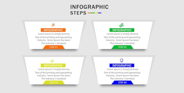 Pasos infográficos para emprendedores del futuro