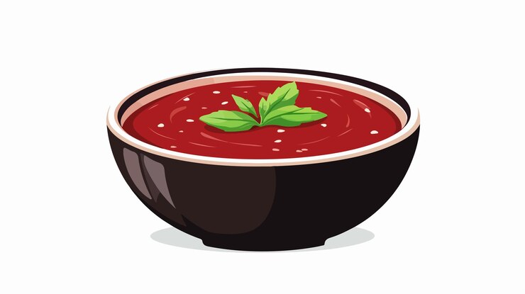 Vector pasta de chile rojo coreano gochujang vector ilustración aislada
