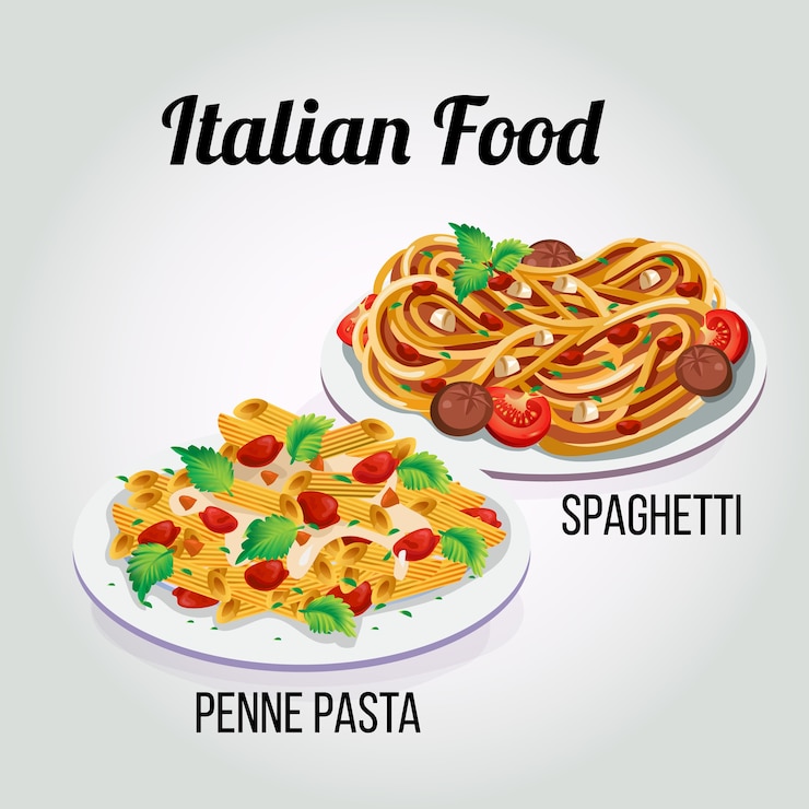 Pasta de comida italiana