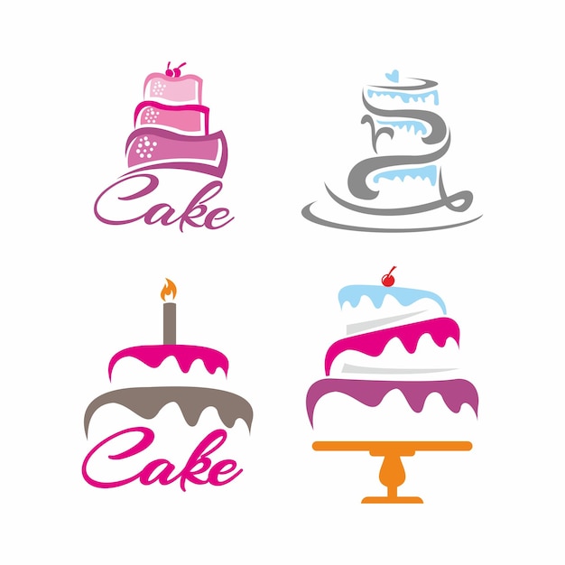 Pastel abstracto Logo vector