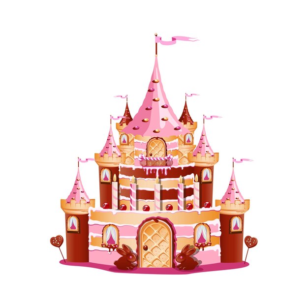 Vector el pastel del castillo
