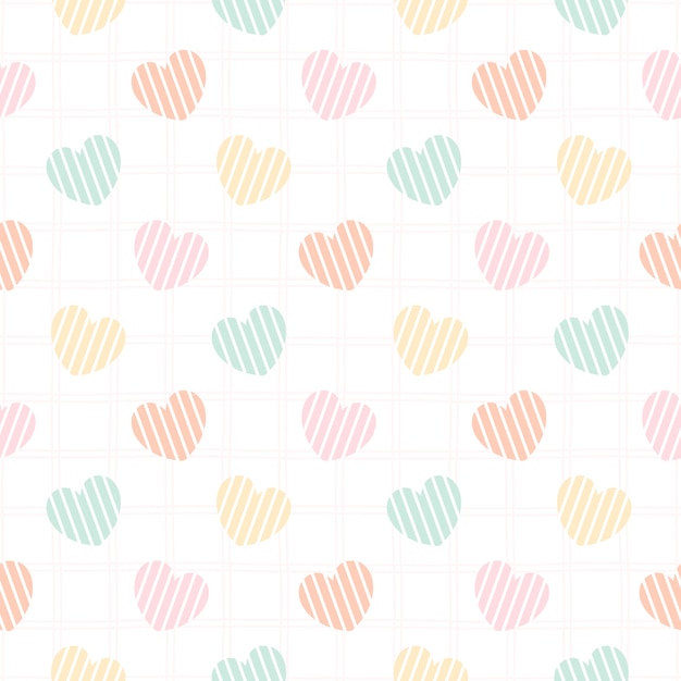 Pastel corazón sin fisuras de fondo