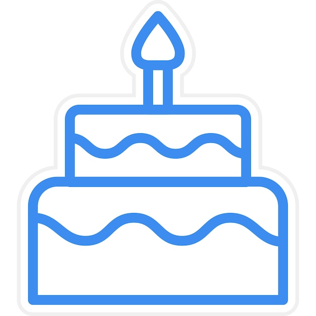 un pastel de cumpleaños azul con una vela