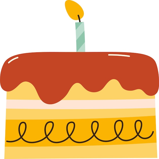 Pastel de cumpleaños con velas