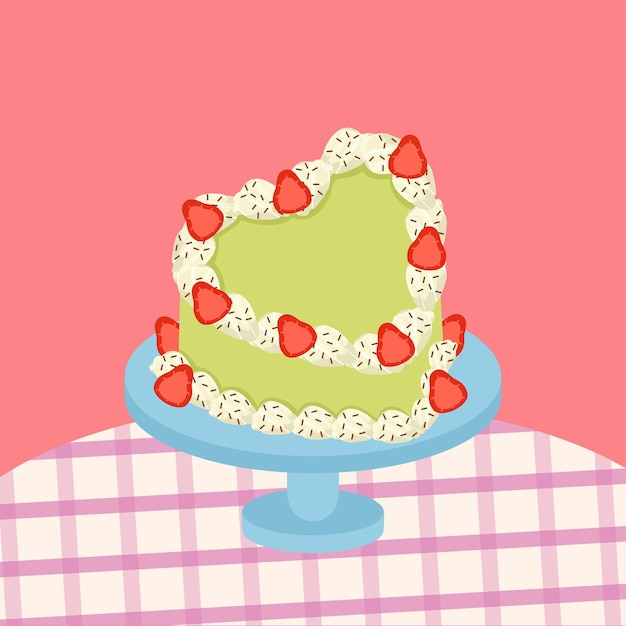 Pastel de Greantea con fresas y salpicaduras