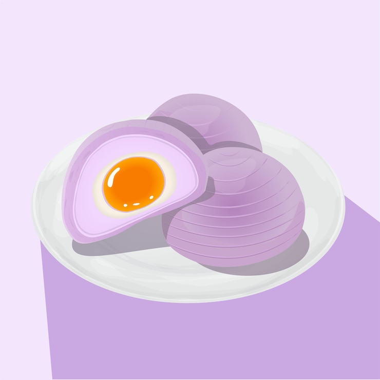 Pastel de luna de pastelería de taro de comida tradicional taiwanesa