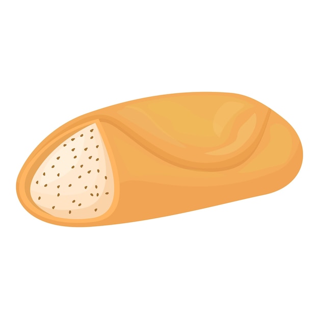 Pastel recién horneado con semillas de sésamo esperando ser comido