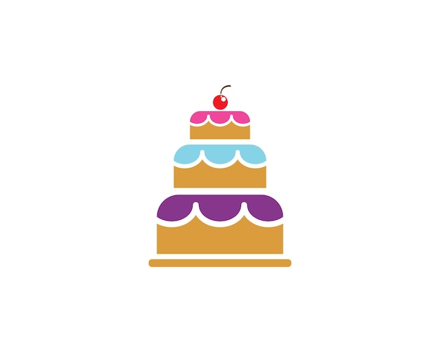 pastel, señal, icono, vector, ilustración