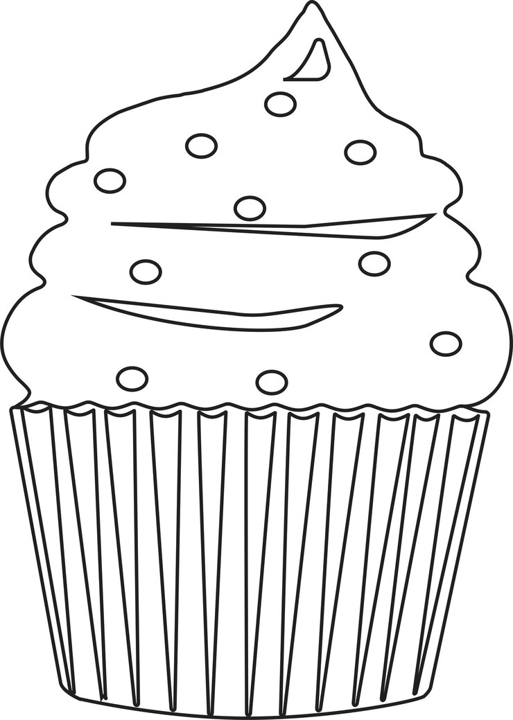 pastel vectorial lineal en blanco y negro