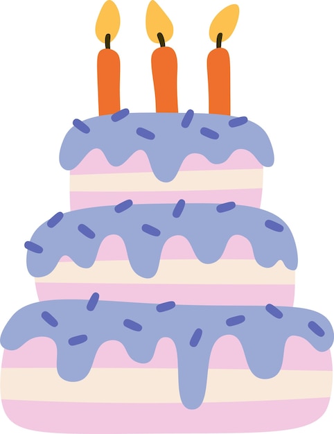 Pastel con velas