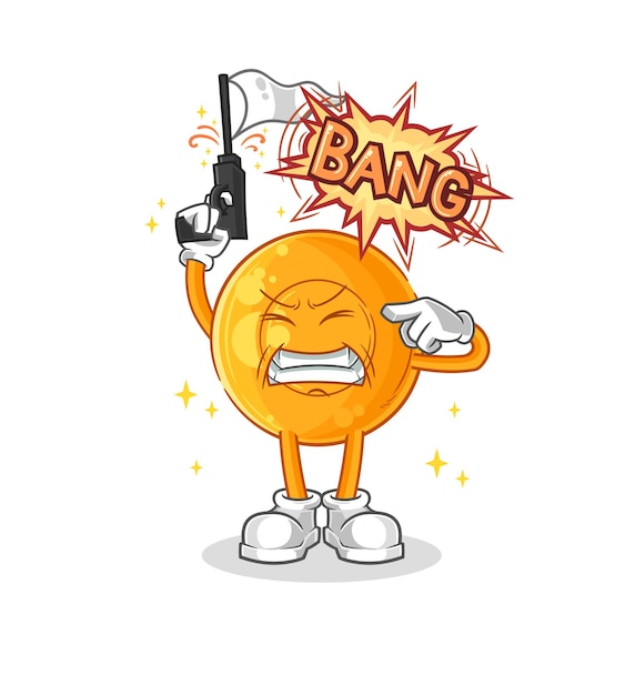 Pastillas para la garganta advertencia tiro mascota vector de dibujos animados