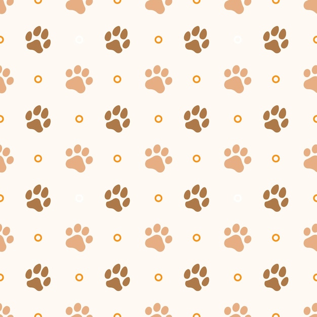 pata de perro y gato de patrones sin fisuras