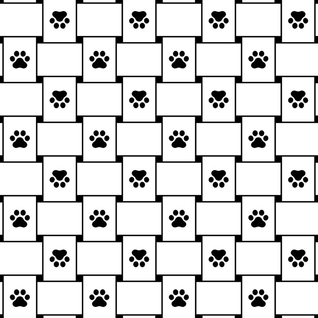 la pata de perro la huella de la pata sin costura teje cachorro